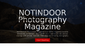 What Notindoorphotography.com website looked like in 2017 (6 years ago)