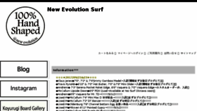 What New-evolution.jp website looked like in 2017 (6 years ago)
