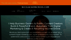 What Nicolacairncross.com website looked like in 2017 (6 years ago)
