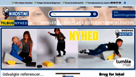 What Nikostine.dk website looked like in 2017 (6 years ago)