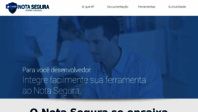 What Notasegura.com.br website looked like in 2017 (6 years ago)