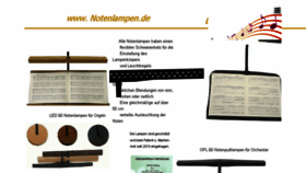 What Notenlampen.de website looked like in 2017 (6 years ago)