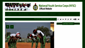 What Nysc.gov.ng website looked like in 2017 (6 years ago)