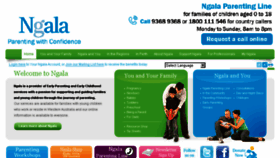 What Ngala.com.au website looked like in 2017 (6 years ago)