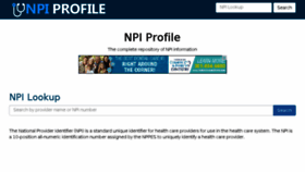 What Npiprofile.com website looked like in 2017 (6 years ago)