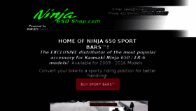 What Ninja650shop.com website looked like in 2017 (6 years ago)