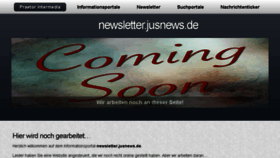 What Newsletter.jusnews.de website looked like in 2017 (6 years ago)