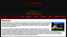 What Nottawasagamechanical.com website looked like in 2017 (6 years ago)