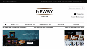 What Newbyteas.co.uk website looked like in 2017 (6 years ago)