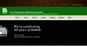 What Nama.org website looked like in 2017 (6 years ago)