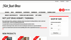 What Notjustbras.com.au website looked like in 2017 (6 years ago)