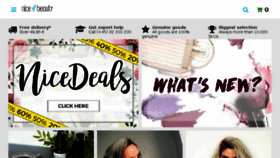 What Nicebeauty.com website looked like in 2017 (6 years ago)
