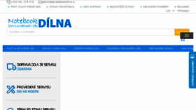 What Notebookdilna.cz website looked like in 2017 (6 years ago)