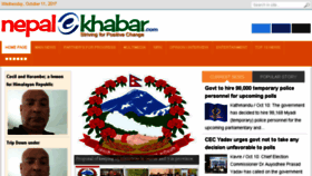 What Nepalekhabar.com website looked like in 2017 (6 years ago)