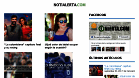 What Notialerta.com website looked like in 2017 (6 years ago)