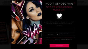 What Nyxcosmetics.be website looked like in 2017 (6 years ago)