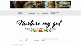 What Nurturemygut.com website looked like in 2017 (6 years ago)