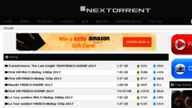 What Nextorrent.tv website looked like in 2017 (6 years ago)