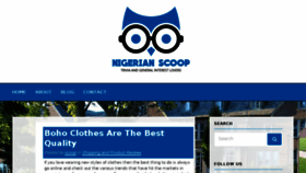 What Nigerianscoop.com website looked like in 2017 (6 years ago)