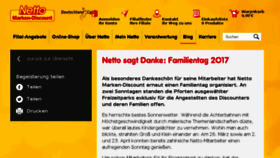 What Netto-sagt-danke.de website looked like in 2017 (6 years ago)