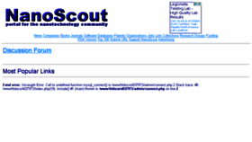 What Nanoscout.de website looked like in 2017 (6 years ago)