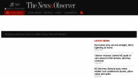 What Newsobserver.com website looked like in 2017 (6 years ago)