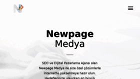 What Newpagemedya.com website looked like in 2017 (6 years ago)