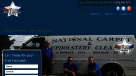 What Nationalcarpetupholsterycleaning.com website looked like in 2017 (6 years ago)