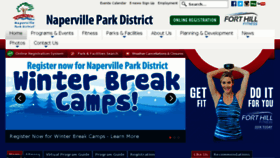 What Napervilleparks.org website looked like in 2017 (6 years ago)