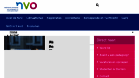 What Nvo.nl website looked like in 2017 (6 years ago)