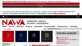 What Nawa.gov.pl website looked like in 2017 (6 years ago)
