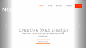 What Nova.design website looked like in 2017 (6 years ago)