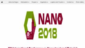 What Nano2018.org website looked like in 2017 (6 years ago)