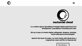 What Nocturnalcloud.com website looked like in 2017 (6 years ago)