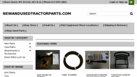 What Newandusedtractorparts.com website looked like in 2017 (6 years ago)