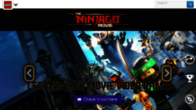 What Ninjago.com website looked like in 2017 (6 years ago)