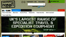 What Nomadtravel.co.uk website looked like in 2017 (6 years ago)