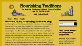 What Nourishingtraditions.com website looked like in 2017 (6 years ago)