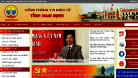 What Namdinh.gov.vn website looked like in 2017 (6 years ago)