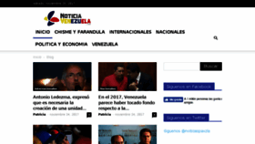 What Noticiavenezuela.com website looked like in 2017 (6 years ago)