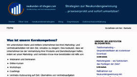What Neukunden-strategien.com website looked like in 2017 (6 years ago)
