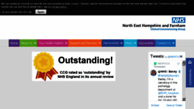 What Northeasthampshireandfarnhamccg.nhs.uk website looked like in 2017 (6 years ago)