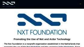 What Nxtfoundation.org website looked like in 2017 (6 years ago)