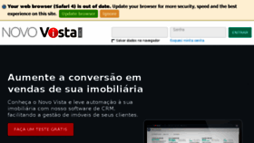 What Novovista.com.br website looked like in 2017 (6 years ago)