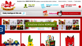 What Nomiland.sk website looked like in 2017 (6 years ago)