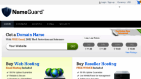 What Nameguard.com website looked like in 2017 (6 years ago)
