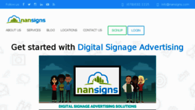 What Nansigns.com website looked like in 2017 (6 years ago)
