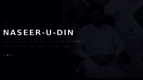 What Naseerudin.com website looked like in 2017 (6 years ago)