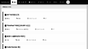 What Nodelog.cn website looked like in 2017 (7 years ago)
