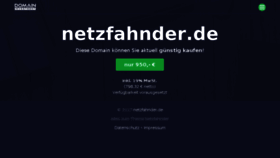 What Netzfahnder.de website looked like in 2017 (6 years ago)